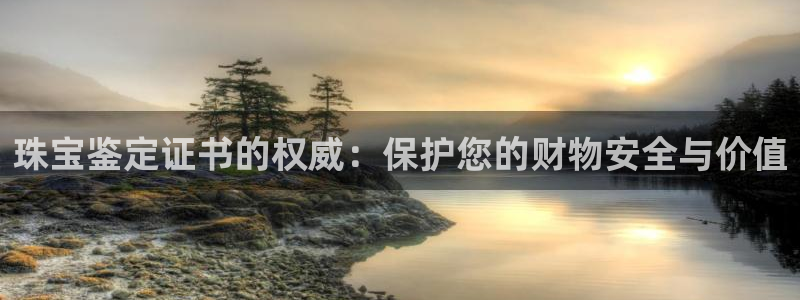 开丰娱乐乙833_43：珠宝鉴定证书的权威：保护您的财物安全与价值