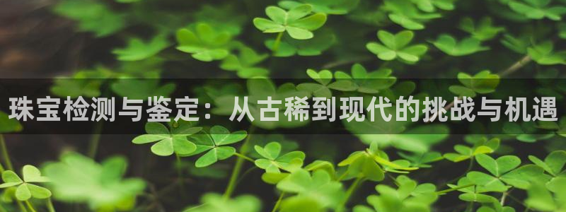 开丰娱乐：珠宝检测与鉴定：从古稀到现代的挑战与机遇