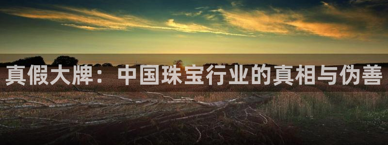 开丰娱乐更多平台：真假大牌：中国珠宝行业的真相与伪善