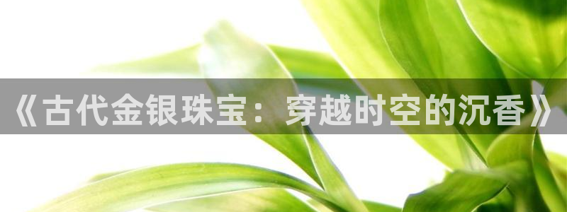 开丰娱乐平台登录网址：《古代金银珠宝：穿越时空的沉香》