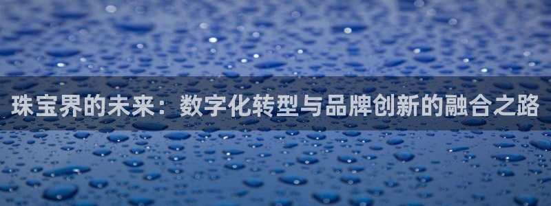 开丰娱乐注册登录不了：珠宝界的未来：数字化转型与品牌创新的融合之路