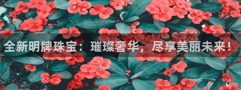 开丰娱乐靠谱吗：全新明牌珠宝：璀璨奢华，尽享美丽未来！