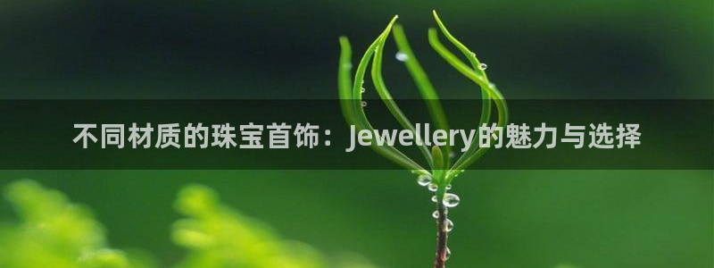 开丰娱乐登入地址查询：不同材质的珠宝首饰：Jewellery的魅力与选择
