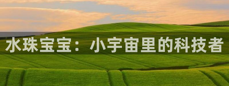 开丰娱乐平台：水珠宝宝：小宇宙里的科技者
